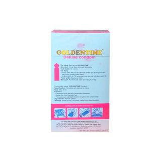 Bao cao su Goldentime Siêu mỏng kéo dài Hộp 12