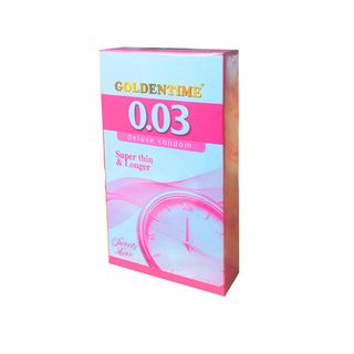 Bao cao su Goldentime Siêu mỏng kéo dài Hộp 12