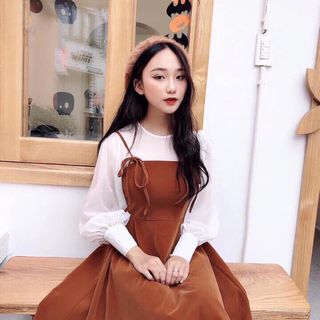 Set bộ váy yếm