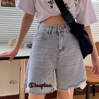 Quần ngố jean nữ in chữ chuyên sỉ jean 2KJean