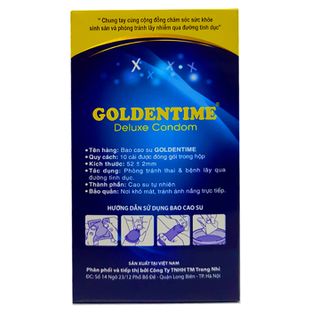 Bao Cao Su Goldentime Tăng Khoái Cảm (10 Cái)
