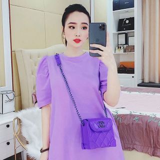 ĐẦM SUÔNG TAY PHỒNG CÓ 2 TÚI HÔNG