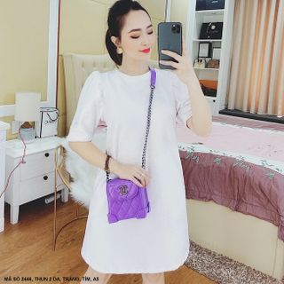 ĐẦM SUÔNG TAY PHỒNG CÓ 2 TÚI HÔNG