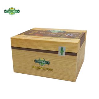 Trà năng lượng Đông trùng hạ thảo Energytea Hộp vân gỗ 30 gói