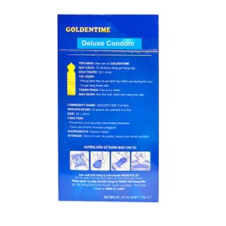 Bao Cao Su Goldentime Tăng Khoái Cảm (12 Cái)