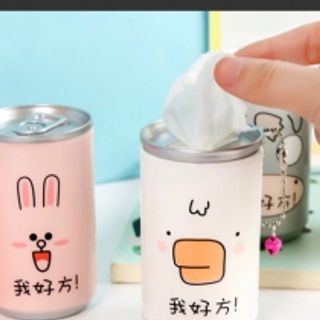 MÓC KHÓA KHĂN GIẤY ƯỚT DẠNG LON