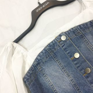Đầm Jeans chễ vai