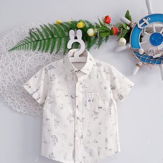 Hoạ tiết áo sơ mi bé trai