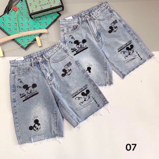 Quần ngố jean nữ in hình Mickey chuyên sỉ jean 2KJean