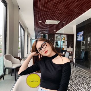 ÁO Croptop Lệch Vai Chocker LA BOUTIQUE 195