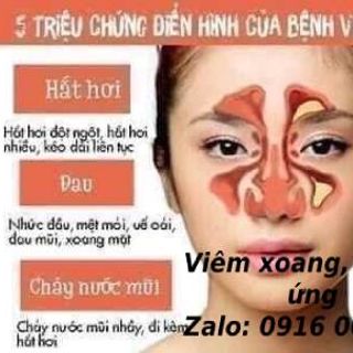 Đặc trị viêm xoang, viêm mũi dị ứng, viêm tai giữa...