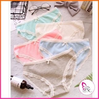 Quần lót nữ, quần lót cotton gân tăm đẹp thấm hút mồ hôi QL20