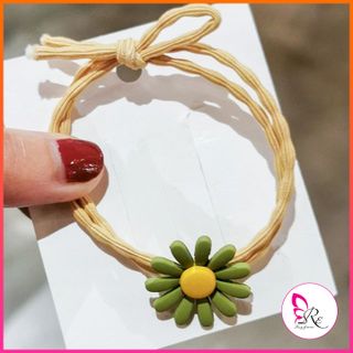 Dây buộc tóc bông hoa cúc phong cách Hàn quốc Siêu cute hot nhất 2019 BT05