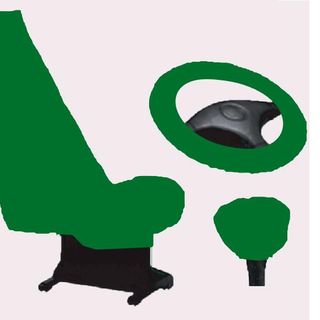 Bộ phủ nội thất 3 món: Phủ vô lăng ô tô , phủ ghế , phủ cần số