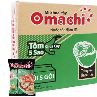 Mì Omachi khoai tây Tôm chua cay gói 78g Thùng 30 gói giá sỉ