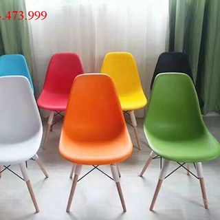 Ghế nhựa chân gỗ Eames GE-01