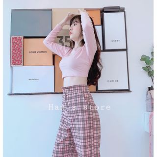 Quần suông caro hot hit