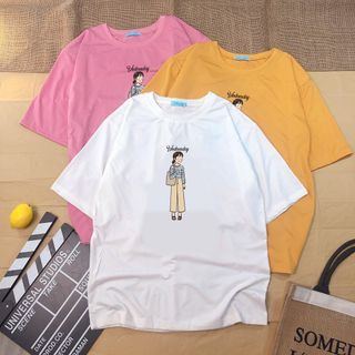 TRÙM SỈ ÁO THUN CỔ TRÒN THUN COTTON FREESIZE 70KG