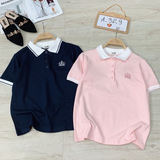 Áo thun tennis thêu hình vương miệng