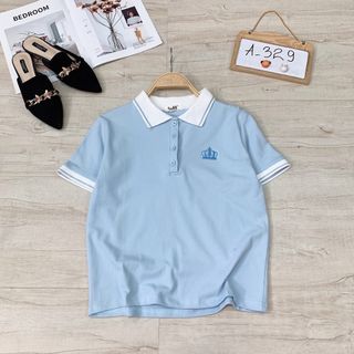 Áo thun tennis thêu hình vương miệng