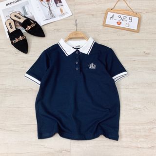 Áo thun tennis thêu hình vương miệng
