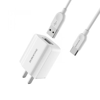 Bộ Cóc Cáp Sạc BA15 B​orofone - 1 Cổng USB - Cổng Type-C - chuẩn CN