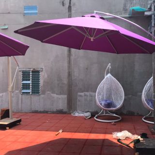 Bàn ghế cafe dù che mát giá rẽ