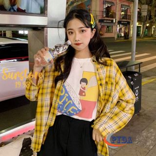 Áo sơ mi sọc caro UNISEX giá sỉ​, giá bán buôn