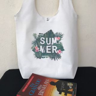 Túi vải canvas đi biển