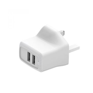 Cóc Sạc BA3B Borofone - 2 Cổng USB - chuẩn Ezplug UK