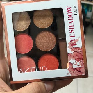 Phấn mắt LED MAKE UP 6 ô + 2 ô phấn kẻ mày