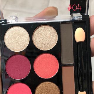 Phấn mắt LED MAKE UP 6 ô + 2 ô phấn kẻ mày