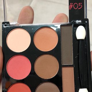 Phấn mắt LED MAKE UP 6 ô + 2 ô phấn kẻ mày