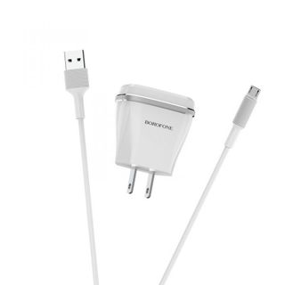 Bộ Cóc Cáp Sạc BA1 Borofone - 1 Cổng USB - cổng Micro-USB - chuẩn US