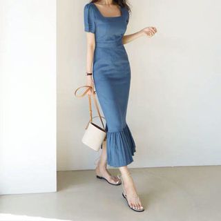 ĐẦM ÔM JEAN ĐUÔI CÁ - DT1257