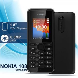 ĐIỆN THOẠI NOKIA 108 ZIN 2 SIM. CHƯA PIN, SẠC-uuiugihi giá sỉ