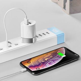Cóc Sạc BA26B Borofone - 2 Cổng USB - chuẩn UK