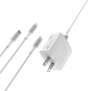 Bộ Cóc Cáp Sạc BA3 Borofone 3 in 1 - 2 Cổng USB chuẩn US