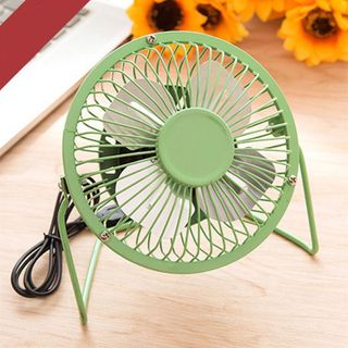 Quạt Lồng Sắt Mini 4 Cánh Để Bàn, Nguồn USB