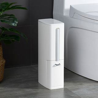 Thùng rác 4 chức năng cao cấp Acok (Thùng rác có ô đựng túi rác, có chổi dọn vệ sinh và hai ngăn đựng rác)