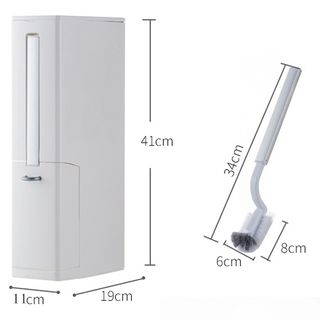Thùng rác 4 chức năng cao cấp Acok (Thùng rác có ô đựng túi rác, có chổi dọn vệ sinh và hai ngăn đựng rác)