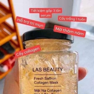 Mặt nạ collagen nhụy hoa nghệ tây tươi