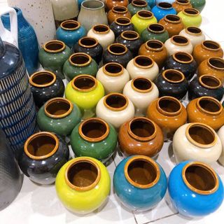 Lu uống bia bằng gốm