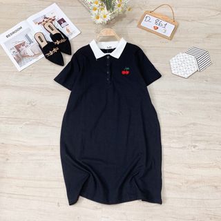 Đầm thun thêu trái cây