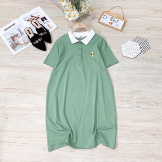 Đầm thun thêu trái cây