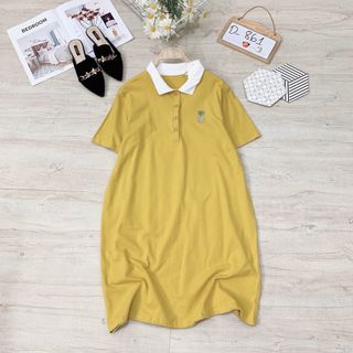 Đầm thun thêu trái cây
