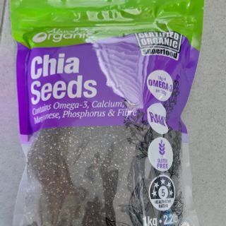 Hạt chia Úc Organic Chia Seeds 1Kg (Mẫu mới túi Tím) giá sỉ