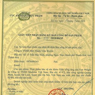 Viên uống tăng cân Fast Weight