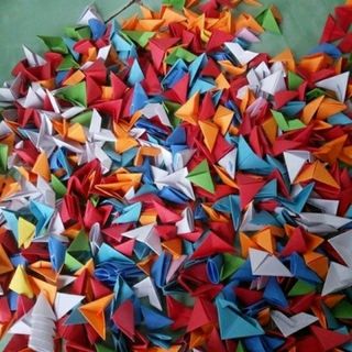 Combo 1000 miếng ghép gấp sẵn xếp sẵn origami giá sỉ