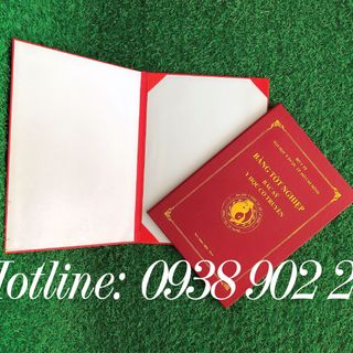 Sản xuất bìa đựng bằng tốt nghiệp, bìa đựng chứng chỉ tốt nghiệp, bìa đựng giấy chứng nhận, bìa đựng văn bằng, bìa kẹp chứng chỉ, bìa đựng giấy khen, bìa đựng bằng khen